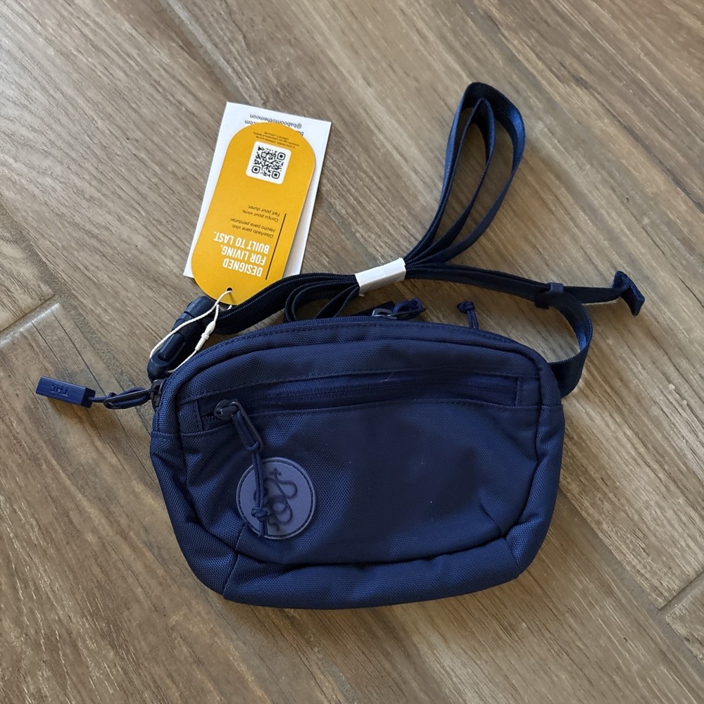 Baboon to the Moon Mini Fanny Pack Hip Bag Navy Adjustable Hike Festival